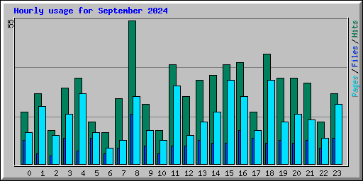 Hourly usage for September 2024